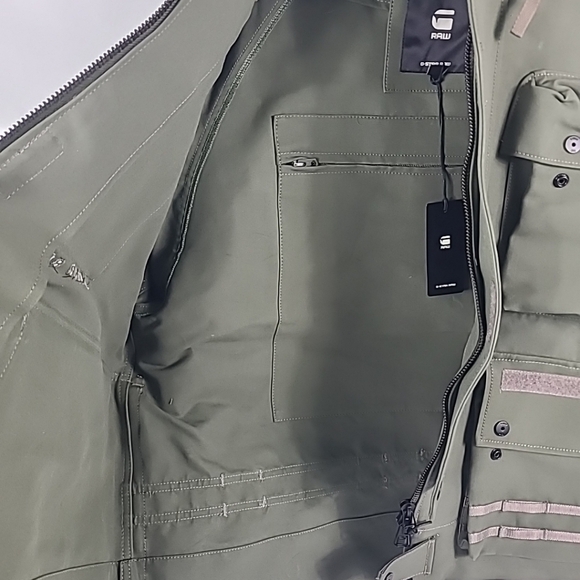 NEW G-STAR RAW E Photographer Field JacKet Shadow Olive Green Sz L MSRP $1490 - Picture 15 of 16